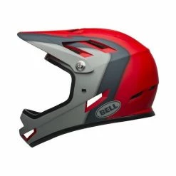 Casque Bell Sanction Rouge/Gris -VTT Soldes 2022 casque bell sanction rouge gris 2