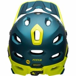 Casque Bell Super DH MIPS Bleu/Jaune Fluo -VTT Soldes 2022 casque bell super dh mips bleu jaune fluo 3