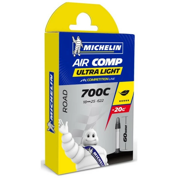 Chambre à Air Michelin Aircomp C4 Ultralight - 26x1.60/2.10 Schrader 1 Chambre à Air Michelin Aircomp C4 Ultralight - 26x1.60/2.10 Schrader