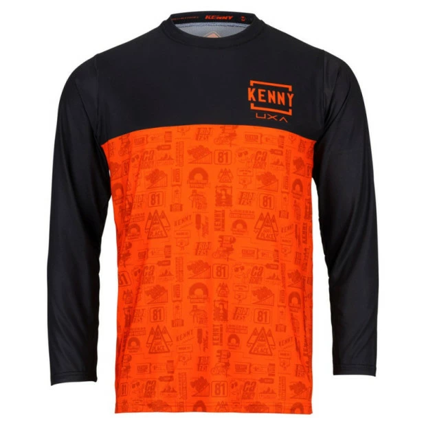 Maillot Enduro Manches Longues Kenny Charger Orange 1 Maillot Enduro Manches Longues Kenny Charger Orange