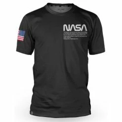 Maillot Manches Courtes Loose Riders Nasa Flight Crew Noir