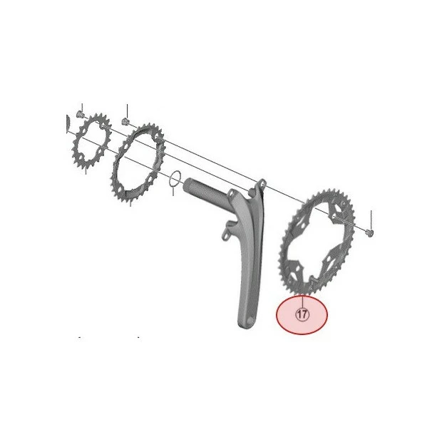 Plateau Extérieur Shimano Alivio FC-T4060 - 44 Dents 1 Plateau Extérieur Shimano Alivio FC-T4060 - 44 Dents