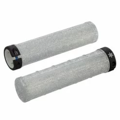 Poignées Supacaz Grizips Bling Lock-on - Argent